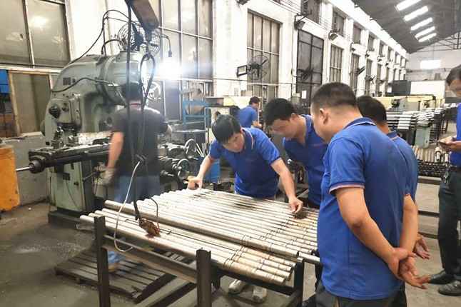长沙昊天网络安全解决方案有限公司每周对各个工序进行质量监督检验的现场。